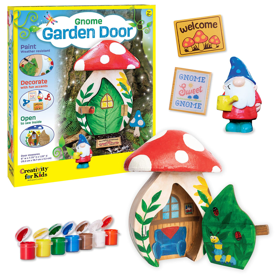 Creativity for Kids Gnome Garden Door - Painting Arts and Crafts for Boys and Girls, Kids Activities for Ages 6-8+
