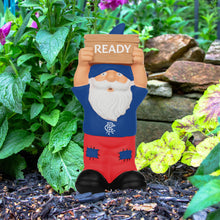 Load image into Gallery viewer, FOCO Officially Licensed Rangers FC Slogan Sign Football Garden Gnome
