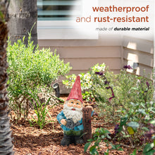 Load image into Gallery viewer, Alpine Corporation WQA1068 Garden Welcome&#39; Sign Gnome Statue, Multicolor
