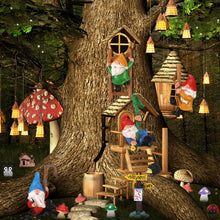 Load image into Gallery viewer, Jetec Gnomes Fairy Resin Statues Miniature Garden Accessories Mini Dwarf Figurine Fairy Miniature Ornament DIY Kit Micro Landscape Ornaments for Outdoor Indoor Patio Yard Lawn Garden ﻿ (Climb Gnomes)
