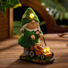 Load image into Gallery viewer, TERESA&#39;S COLLECTIONS Gardeh Ornaments - Lovely Wedding Gonks with Solar Lights, Family Series, Waterproof Resin, Indoor/Outdoor 20.5CM
