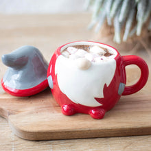 Load image into Gallery viewer, Something Different Wholesale Festive Gonk Lidded Mug - Christmas Gnome Design - Quirky Drinkware - 300ml Capacity
