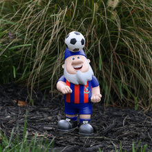 Load image into Gallery viewer, FOCO Officially Licensed Crystal Palace FC Football Header Ball Garden Gnome
