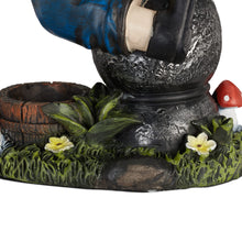 Load image into Gallery viewer, Relaxdays Garden Gnome with Well, Weather &amp; Frost Resistant, 15 x 7.5 x 10.5 cm, Figurine, Polyresin, Multicoloured
