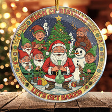 Load image into Gallery viewer, Christmas Ornaments Decorations - Gag Gifts - Nasty Naughty Gifts - White Elephant - Stocking Stuffers (Santa Gnomes Snowman Rudolph Smoking Weed Bong Cannabis Get High 3)
