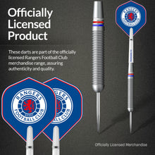 Load image into Gallery viewer, FOCO Officially Licensed Glasgow Rangers Football Club Steel Tip Brass Darts Set, Crest, Blue, 22g.
