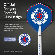 Load image into Gallery viewer, FOCO Officially Licensed Glasgow Rangers Football Club Steel Tip Brass Darts Set, Crest, Blue, 22g.
