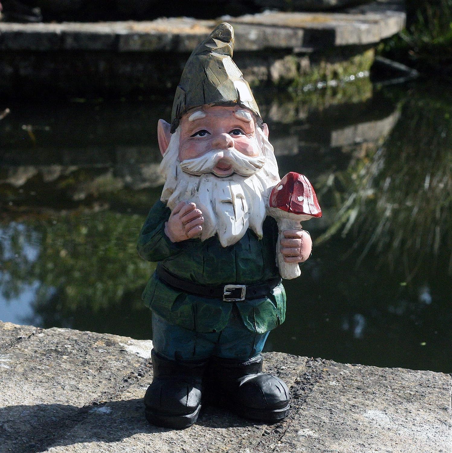 Standing 21cm Traditional Cheeky Gnome Garden decoration, garden gnome ...